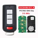 2008-2020 Mitsubishi / 3-Button Smart Key / PN: 8637A316 / OUC644M-KEY-N (AFTERMARKET)